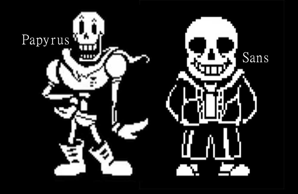 Undertale Characters: Sans and Papyrus
