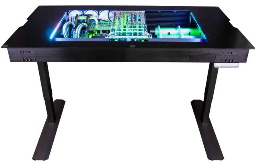 Water Cooled Gaming Computer Desk