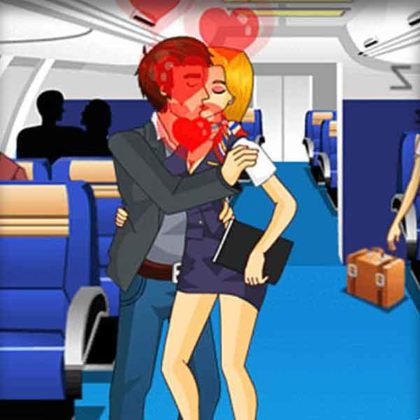 Air Hostess Kissing