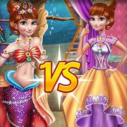 Anna Mermaid Vs Princess