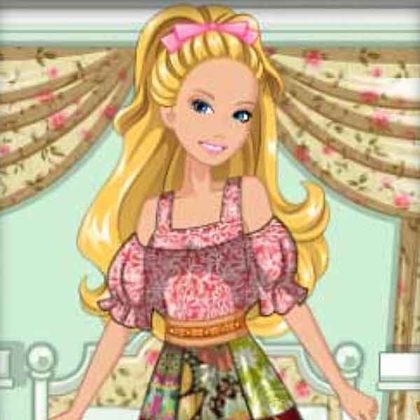 Barbie's Patchwork Peasant Dress