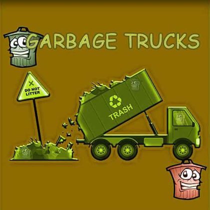 Garbage Trucks Hidden Trash Can