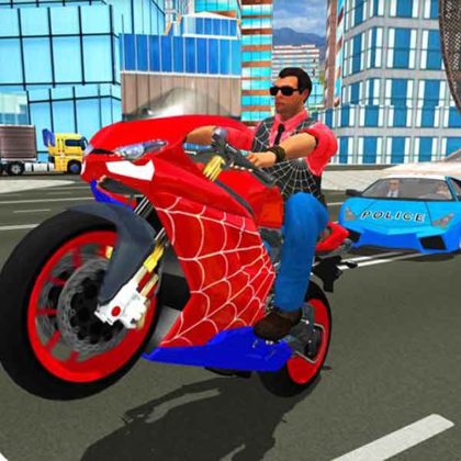 Hero Stunt Spider Bike Simulator 3D