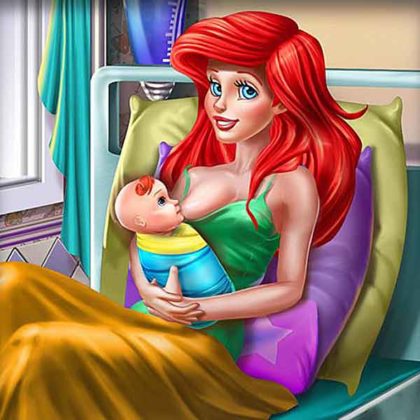 Princess Mermaid Mommy Birth