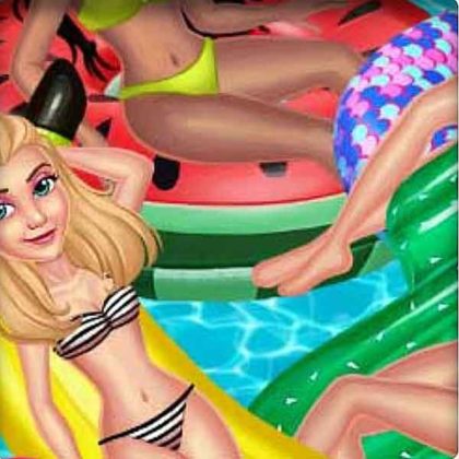 Princess Pool Party Floats