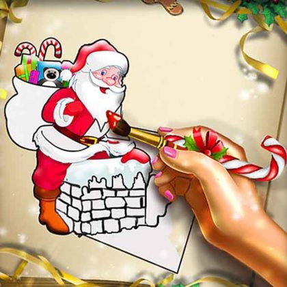Santa Christmas Coloring