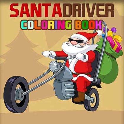 Santa Driver Coloring Book