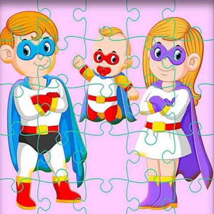 Super Hero Family Jigsaw