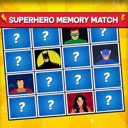 Superhero Memory Match