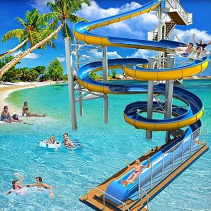 Water Slide Rush Racing Game